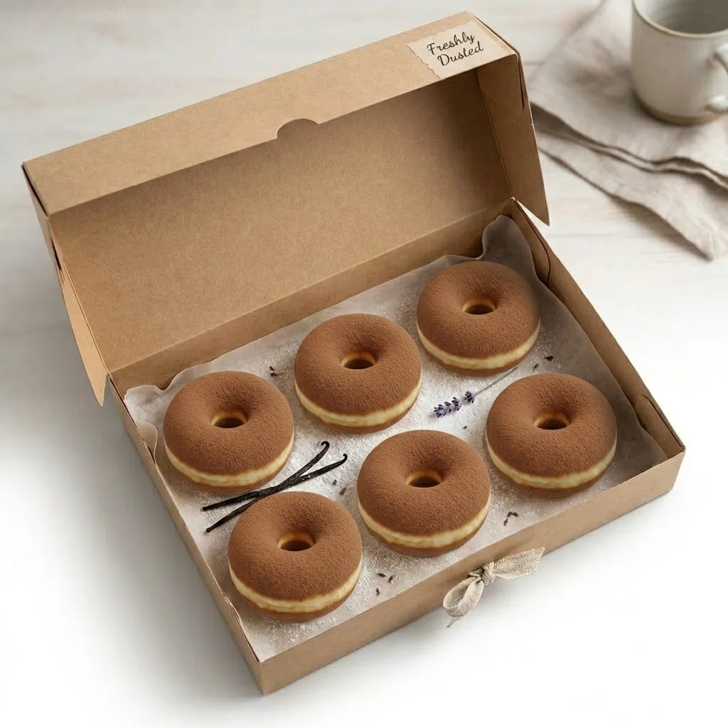 Donat Kentang Susu Cokelat Isi 6