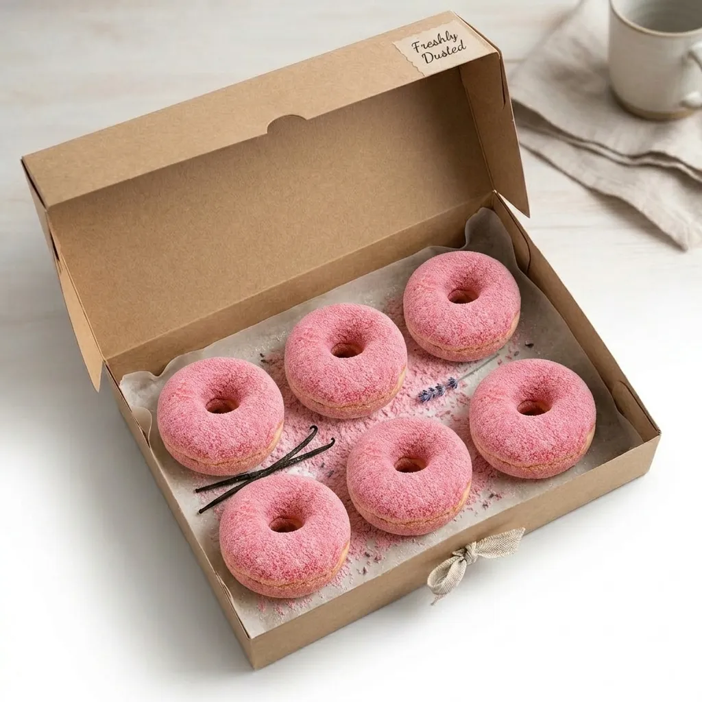 Donat Kentang Susu Strawberry Isi 6