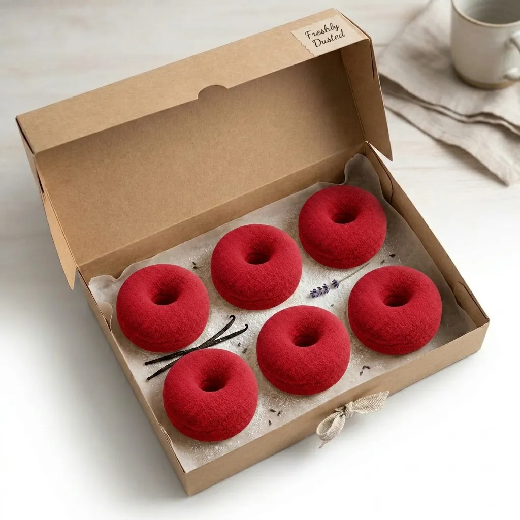 Donat Kentang Susu Red Velvet Isi 6