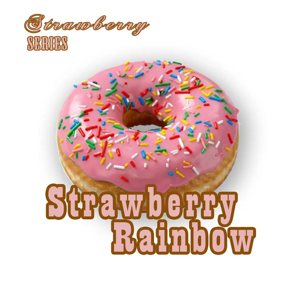 Donat strawberry rainbow